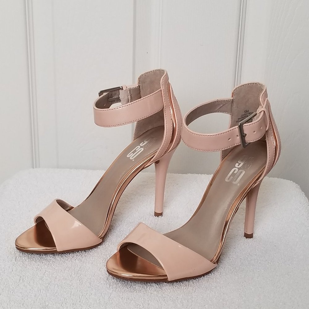 9 & Co. Ankle Strap Sandal Heels